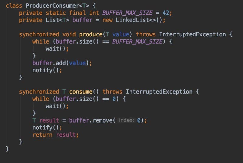 Как реализовать паттерн producer/consumer?